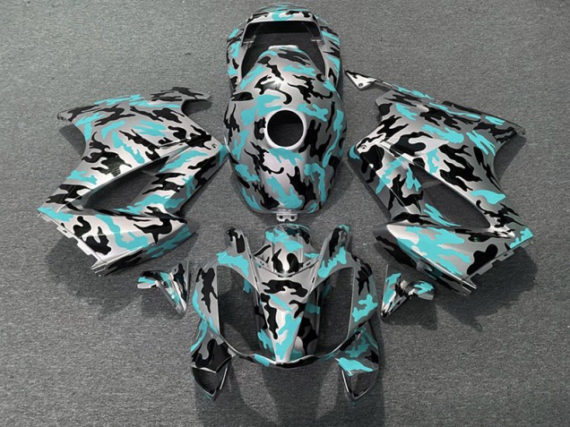 2002-2012 Teal Camo Honda VFR800 Motorcycle Fairing 2002-2012 Teal Camo Honda VFR800 Motorcycle Fairing