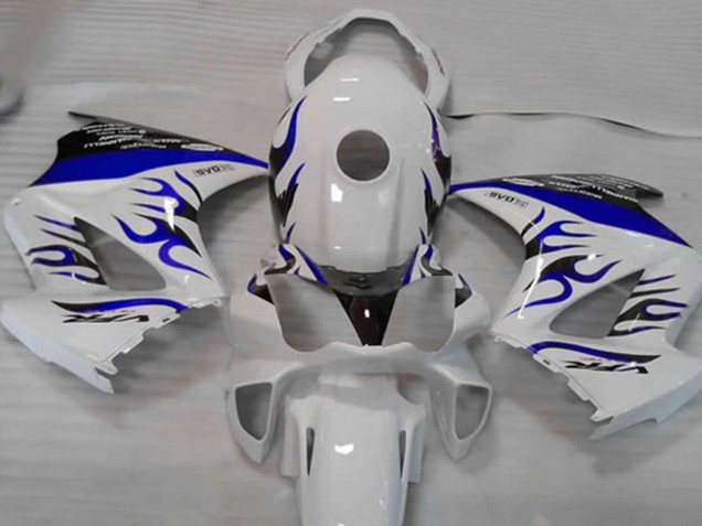 2002-2012 White Blue Flame Honda VFR800 Motorcycle Fairing 2002-2012 White Blue Flame Honda VFR800 Motorcycle Fairing
