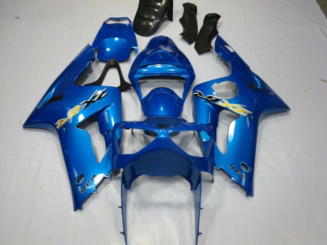 2003-2004 Blue Ninja Kawasaki ZX6R Motorcycle Fairing 2003-2004 Blue Ninja Kawasaki ZX6R Motorcycle Fairing