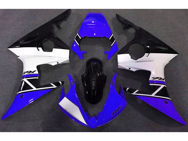 2003-2004 Blue White and Black Yamaha R6 Motorcycle Fairing 2003-2004 Blue White and Black Yamaha R6 Motorcycle Fairing
