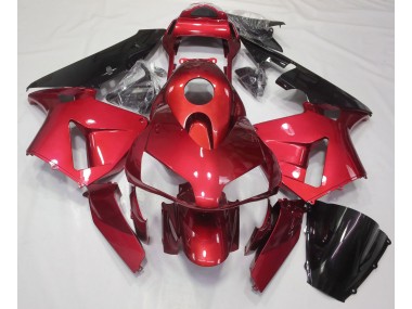 2003-2004 Candy Red Plain Honda CBR600RR Motorcycle Fairing