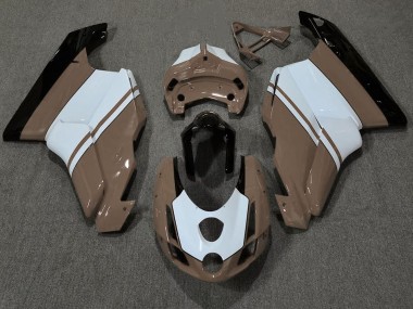 2003-2004 Gloss Brown & White Ducati Ducati 749 999 Motorcycle Fairing