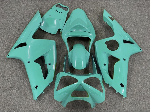 2003-2004 Gloss Cyan Plain Kawasaki ZX6R Motorcycle Fairing 2003-2004 Gloss Cyan Plain Kawasaki ZX6R Motorcycle Fairing