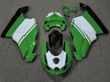 2003-2004 Gloss Green & White Ducati Ducati 749 999 Motorcycle Fairing
