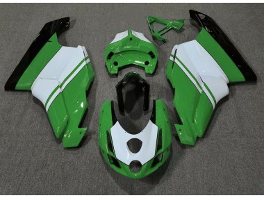 2003-2004 Gloss Green & White Ducati Ducati 749 999 Motorcycle Fairing
