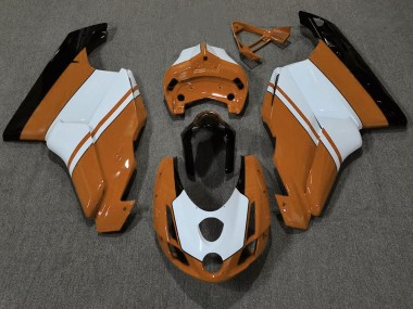 2003-2004 Gloss Orange & White Ducati Ducati 749 999 Motorcycle Fairing