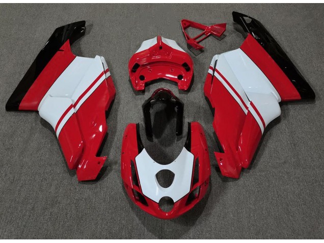 2003-2004 Gloss Red & White Ducati Ducati 749 999 Motorcycle Fairing