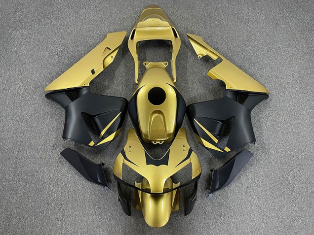 2003-2004 Gold & Matte Black Honda CBR600RR Motorcycle Fairing 2003-2004 Gold & Matte Black Honda CBR600RR Motorcycle Fairing