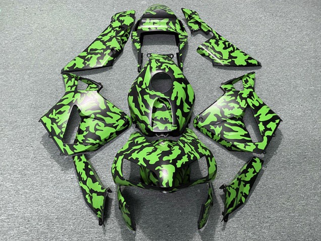 2003-2004 Green Camo Honda CBR600RR Motorcycle Fairing