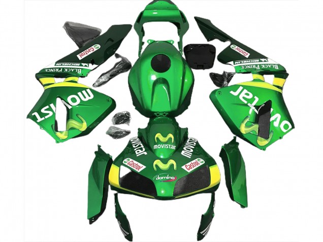 2003-2004 Green Movistar Honda CBR600RR Motorcycle Fairing 2003-2004 Green Movistar Honda CBR600RR Motorcycle Fairing