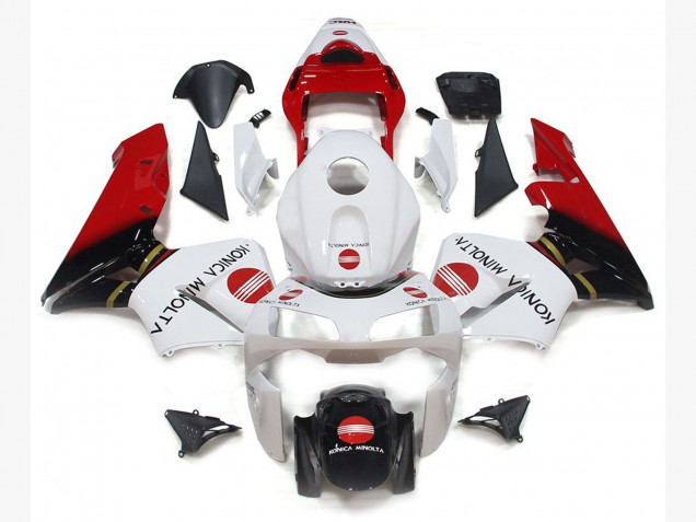 2003-2004 Konica Red Honda CBR600RR Motorcycle Fairing 2003-2004 Konica Red Honda CBR600RR Motorcycle Fairing