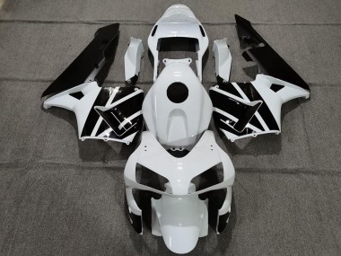 2003-2004 Pearl White and Black Honda CBR600RR Motorcycle Fairing