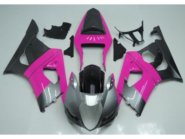 2003-2004 Pink Silver and Black Suzuki GSXR 1000 Motorcycle Fairing