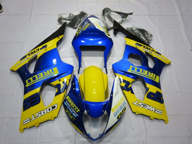 2003-2004 Pirelli Suzuki GSXR 1000 Motorcycle Fairing 2003-2004 Pirelli Suzuki GSXR 1000 Motorcycle Fairing