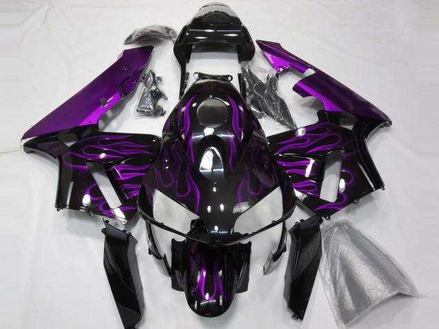 2003-2004 Purple Flames Honda CBR600RR Motorcycle Fairing 2003-2004 Purple Flames Honda CBR600RR Motorcycle Fairing