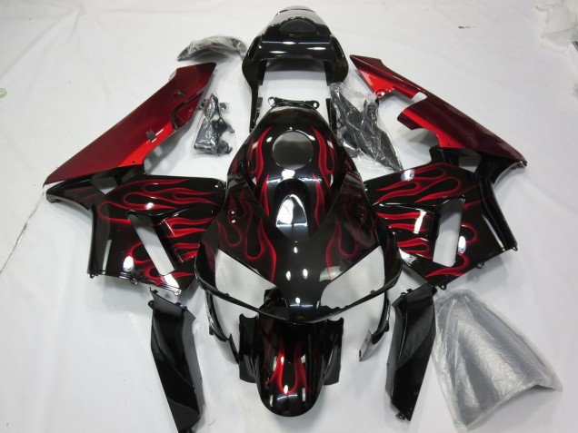 2003-2004 Red Flame Honda CBR600RR Motorcycle Fairing
