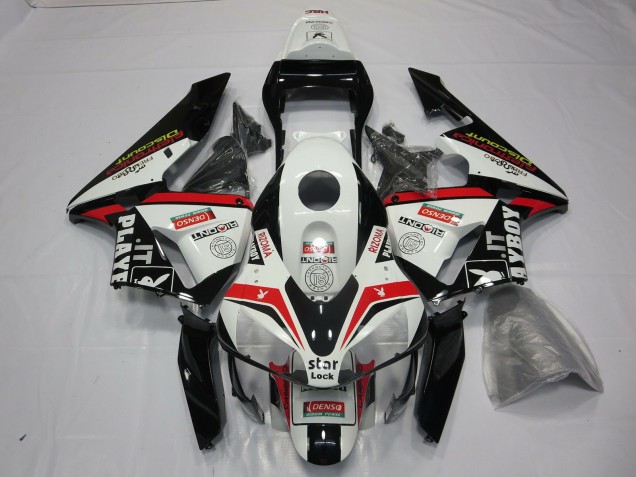2003-2004 Red Playboy Honda CBR600RR Motorcycle Fairing 2003-2004 Red Playboy Honda CBR600RR Motorcycle Fairing