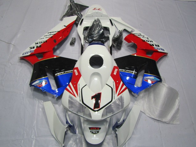 2003-2004 Red White Black and Blue Honda CBR600RR Motorcycle Fairing 2003-2004 Red White Black and Blue Honda CBR600RR Motorcycle Fairing