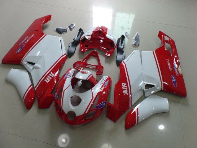 2003-2004 Red and White Ducati Ducati 749 999 Motorcycle Fairing