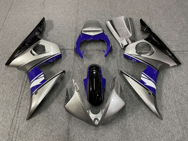 2003-2004 Silver and Purple style Yamaha R6 Motorcycle Fairing 2003-2004 Silver and Purple style Yamaha R6 Motorcycle Fairing