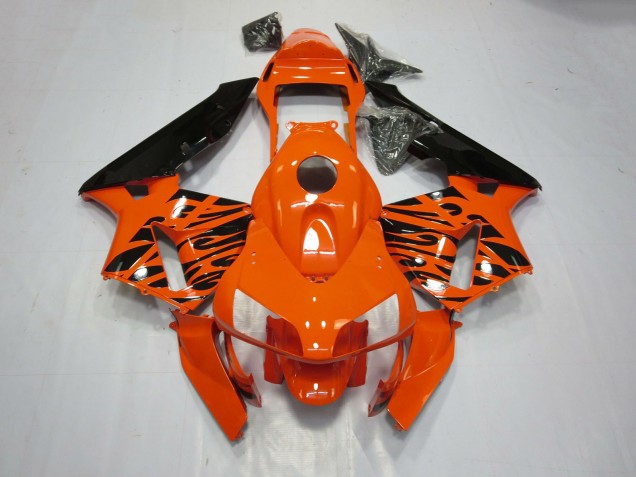 2003-2004 Tribal Orange Honda CBR600RR Motorcycle Fairing 2003-2004 Tribal Orange Honda CBR600RR Motorcycle Fairing