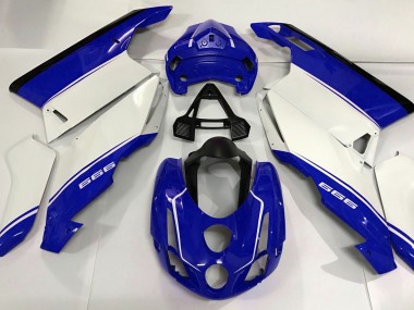 2003-2004 White Blue and Black Ducati Ducati 749 999 Motorcycle Fairing