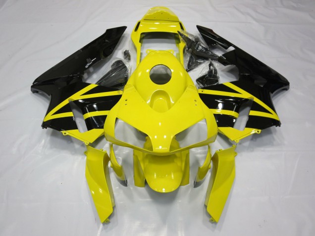2003-2004 Yellow & Black OEM Style Honda CBR600RR Motorcycle Fairing