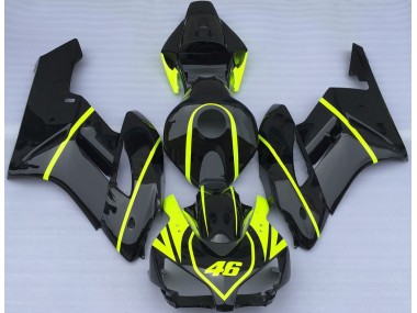 2004-2005 All Black and High Viz 46 Honda CBR1000RR Motorcycle Fairing