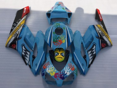 2004-2005 Blue Shark Honda CBR1000RR Motorcycle Fairing