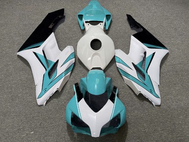 2004-2005 Cyan White and Gloss Black Honda CBR1000RR Motorcycle Fairing