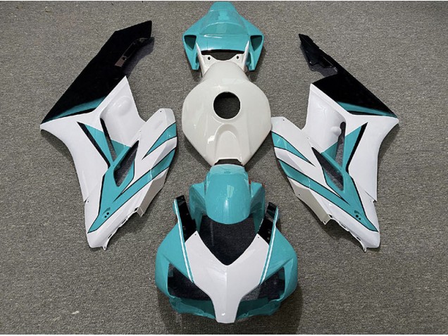 2004-2005 Cyan White and Gloss Black Honda CBR1000RR Motorcycle Fairing