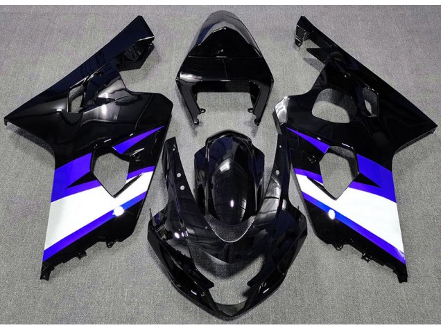 2004-2005 Gloss Black & Blue Suzuki GSXR 600-750 Motorcycle Fairing 2004-2005 Gloss Black & Blue Suzuki GSXR 600-750 Motorcycle Fairing
