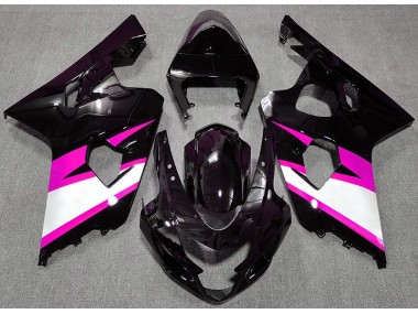 2004-2005 Gloss Black & Pink Suzuki GSXR 600-750 Motorcycle Fairing