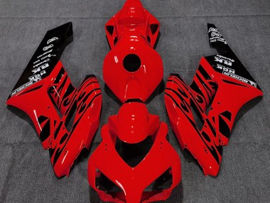 2004-2005 Gloss Red Flame Honda CBR1000RR Motorcycle Fairing