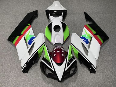 2004-2005 Green and Red Flag Honda CBR1000RR Motorcycle Fairing