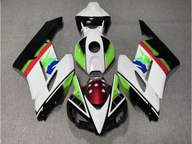 2004-2005 Green and Red Flag Honda CBR1000RR Motorcycle Fairing 2004-2005 Green and Red Flag Honda CBR1000RR Motorcycle Fairing