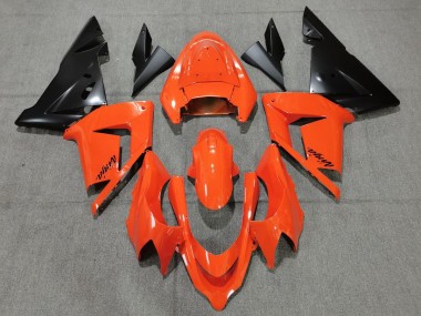 2004-2005 Orange Black Kawasaki ZX10R Motorcycle Fairing