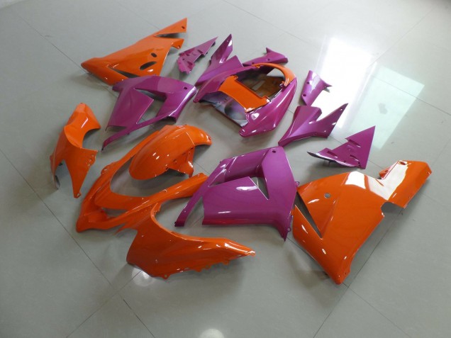 2004-2005 Orange Pink Kawasaki ZX10R Motorcycle Fairing