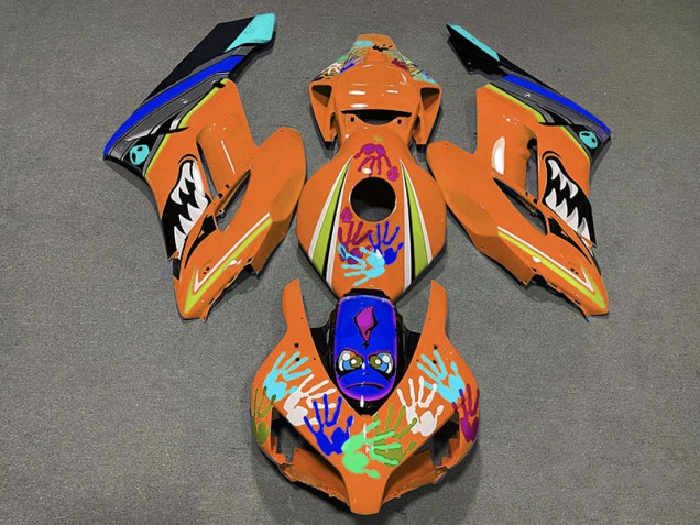 2004-2005 Orange Shark Honda CBR1000RR Motorcycle Fairing