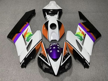 2004-2005 Orange and Purple Flag Honda CBR1000RR Motorcycle Fairing