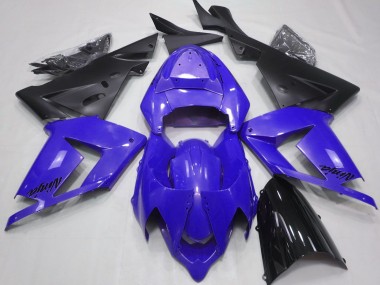 2004-2005 Pearl Blue & Black Kawasaki ZX10R Motorcycle Fairing