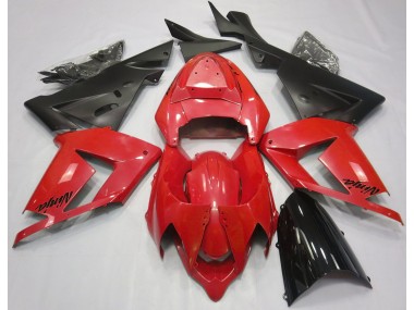 2004-2005 Pearl Red & Black Kawasaki ZX10R Motorcycle Fairing