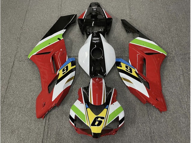 2004-2005 Red 6 Honda CBR1000RR Motorcycle Fairing
