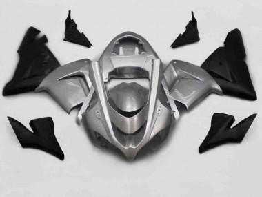 2004-2005 Silver Black Kawasaki ZX10R Motorcycle Fairing