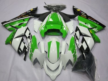 2004-2005 Special White Green Kawasaki ZX10R Motorcycle Fairing