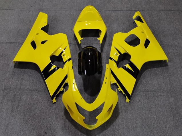 2004-2005 Vibrant Gloss Yellow Custom OEM Style Suzuki GSXR 600-750 Motorcycle Fairing 2004-2005 Vibrant Gloss Yellow Custom OEM Style Suzuki GSXR 600-750 Motorcycle Fairing