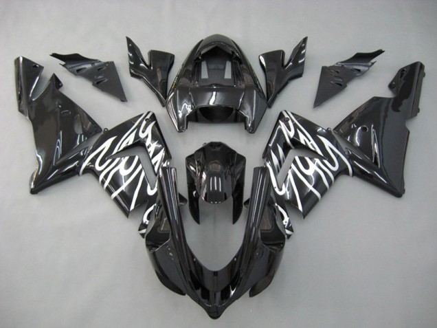 2004-2005 White Flame Kawasaki ZX10R Motorcycle Fairing