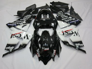 2004-2005 White West Kawasaki ZX10R Motorcycle Fairing