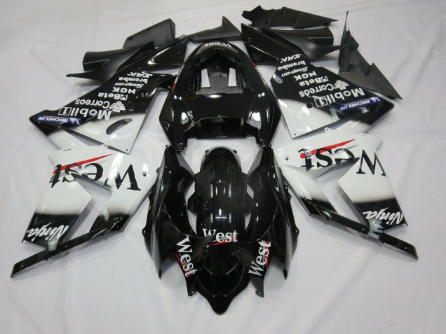2004-2005 White West Kawasaki ZX10R Motorcycle Fairing