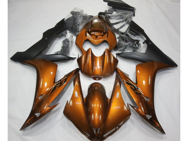 2004-2006 Gloss Orange & Black Yamaha R1 Motorcycle Fairing